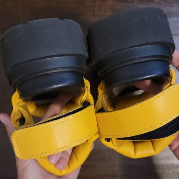 NEW ALLSAINTS Helium Sandals Womens 9Yellow Lug Chunky Grunge Designer Casual - Picture 4 of 10